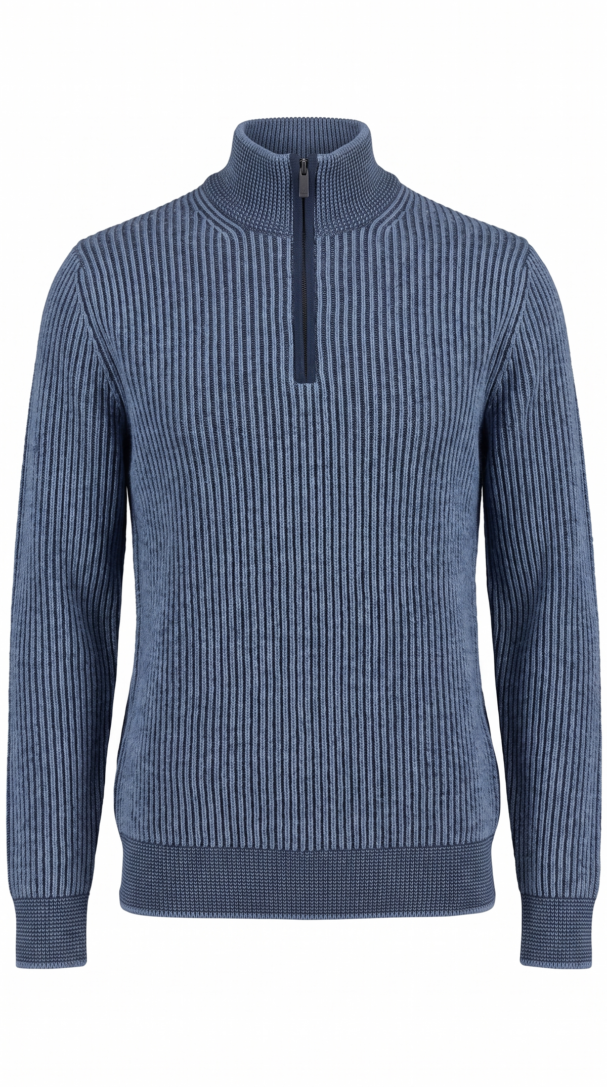 Cashmere wool blend half zip
