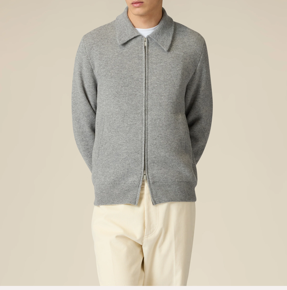 Knitted full zip