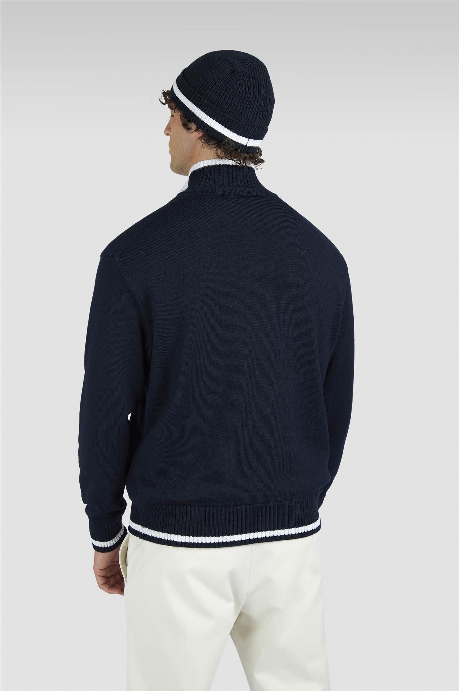 Half zip genser