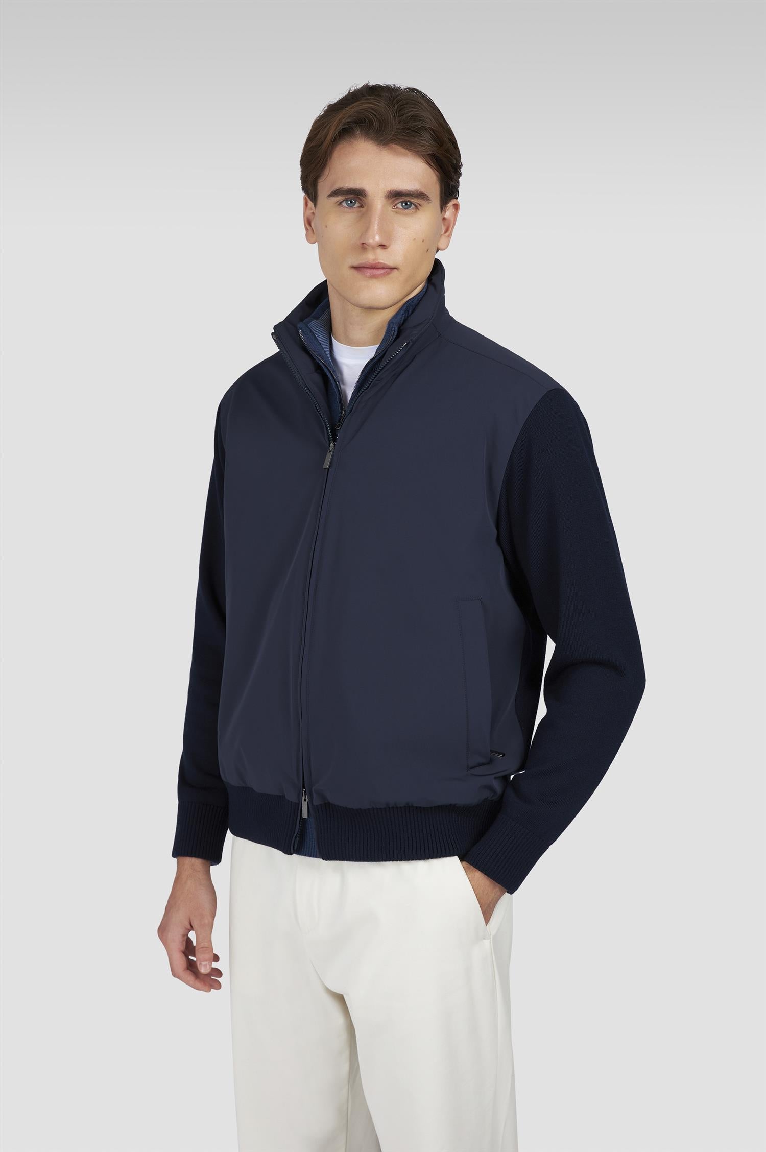 full zip hybrid jakke