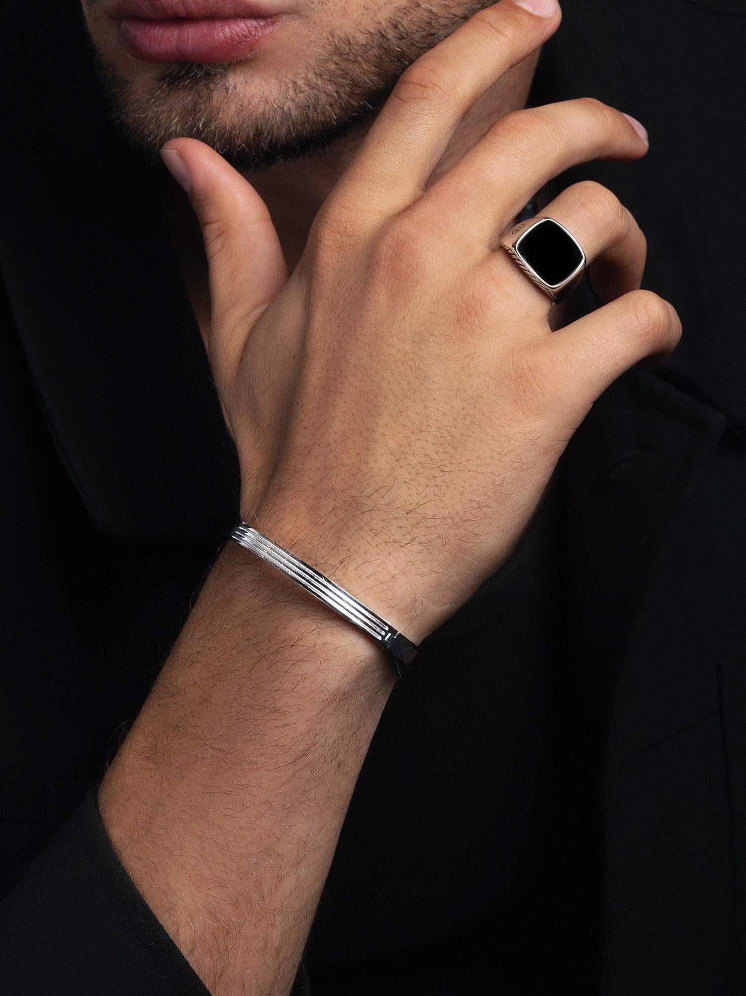 Silver Gentleman Bangle