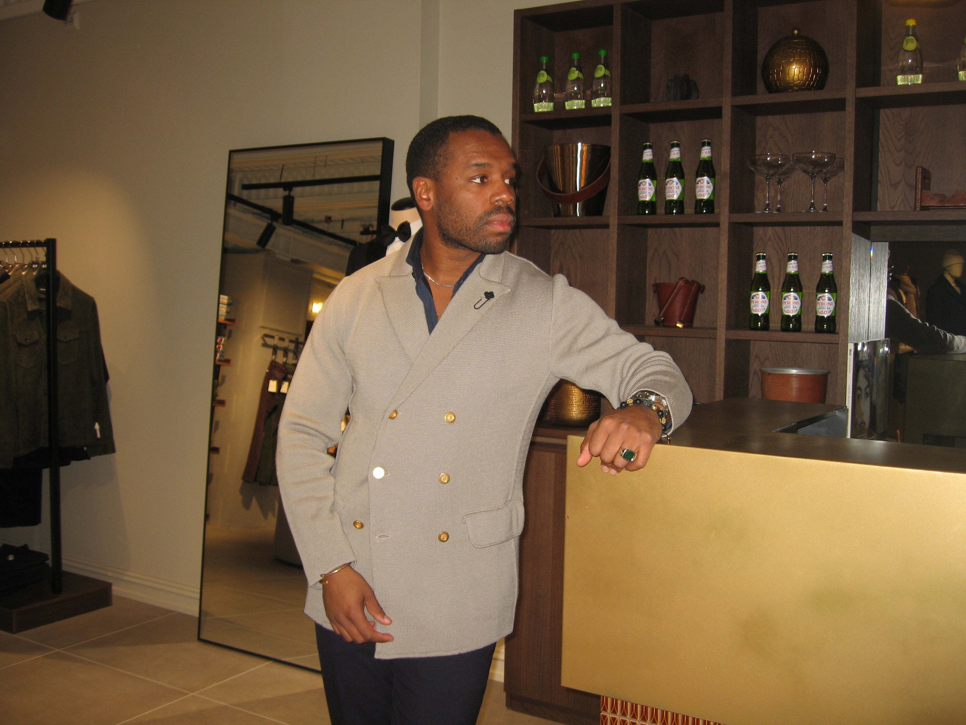 Knitted dobbeltblazer