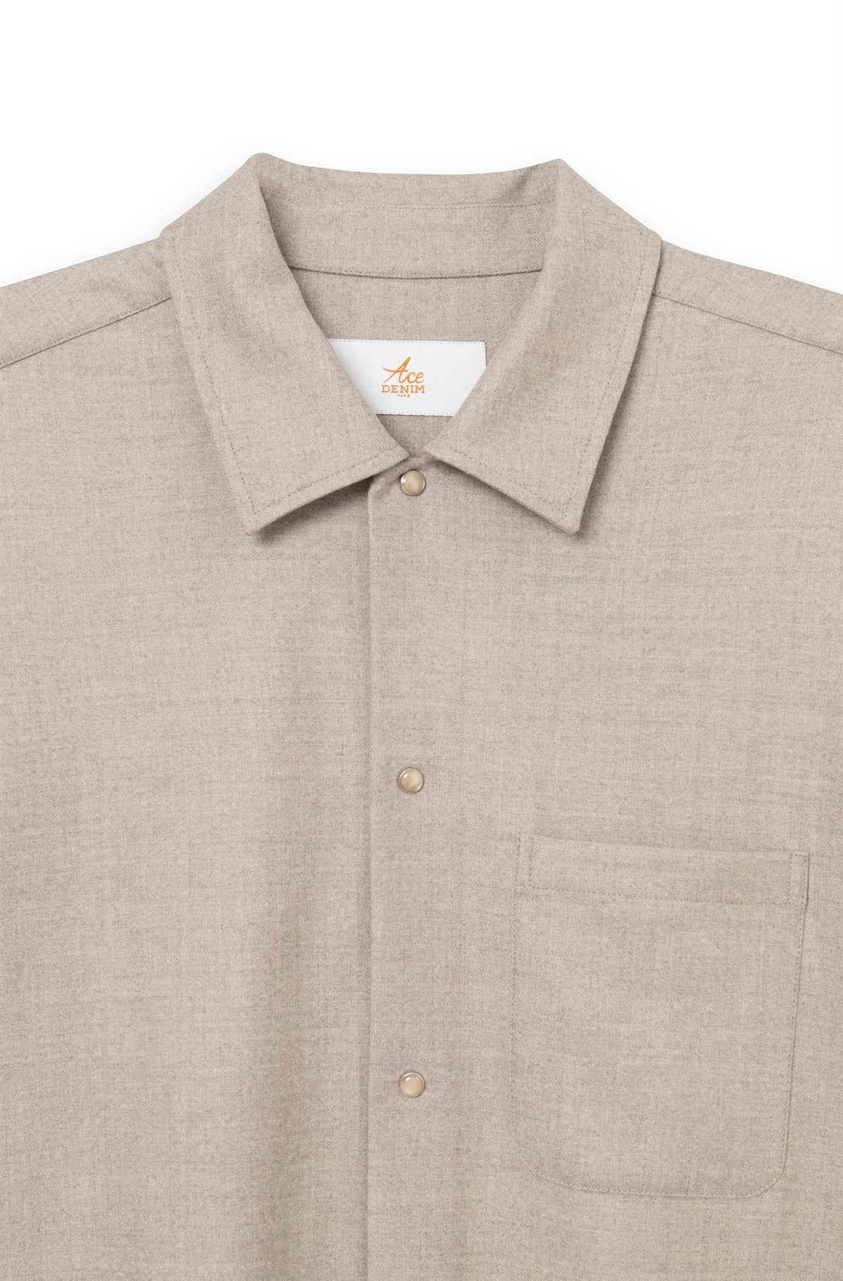 Overshirt i merinoull