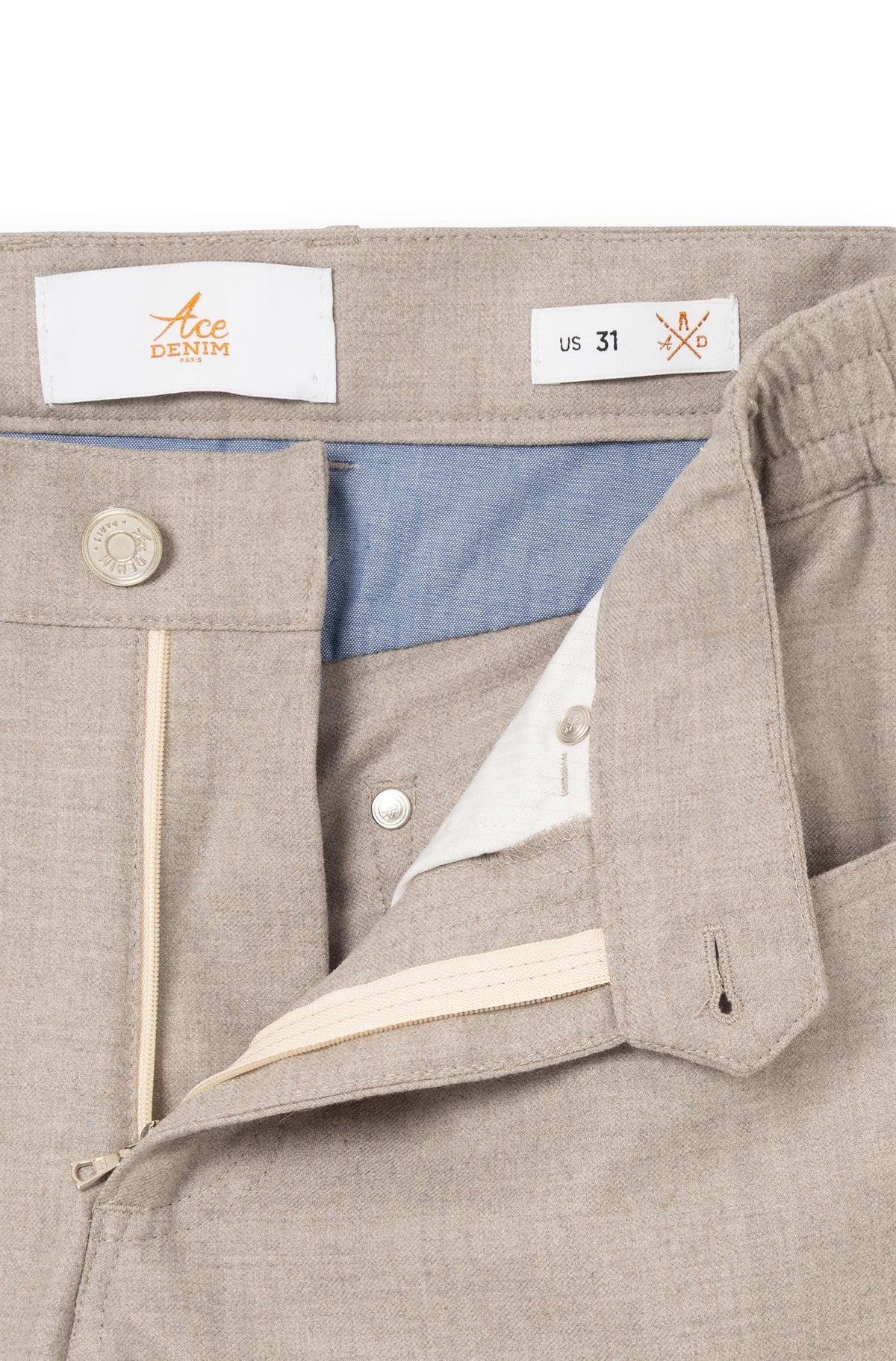 Trousers with Loro Piana wool